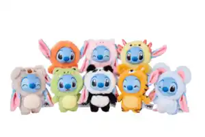 Simba Disney YuYus Stitch Schlüsselanhänger 12cm – Offizieller Simba Anhänger, sortiert (Keine Auswahl möglich), 1 Stk