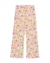 Bild 2 von Ausgestellte Kinderleggings mit Blumen ecru