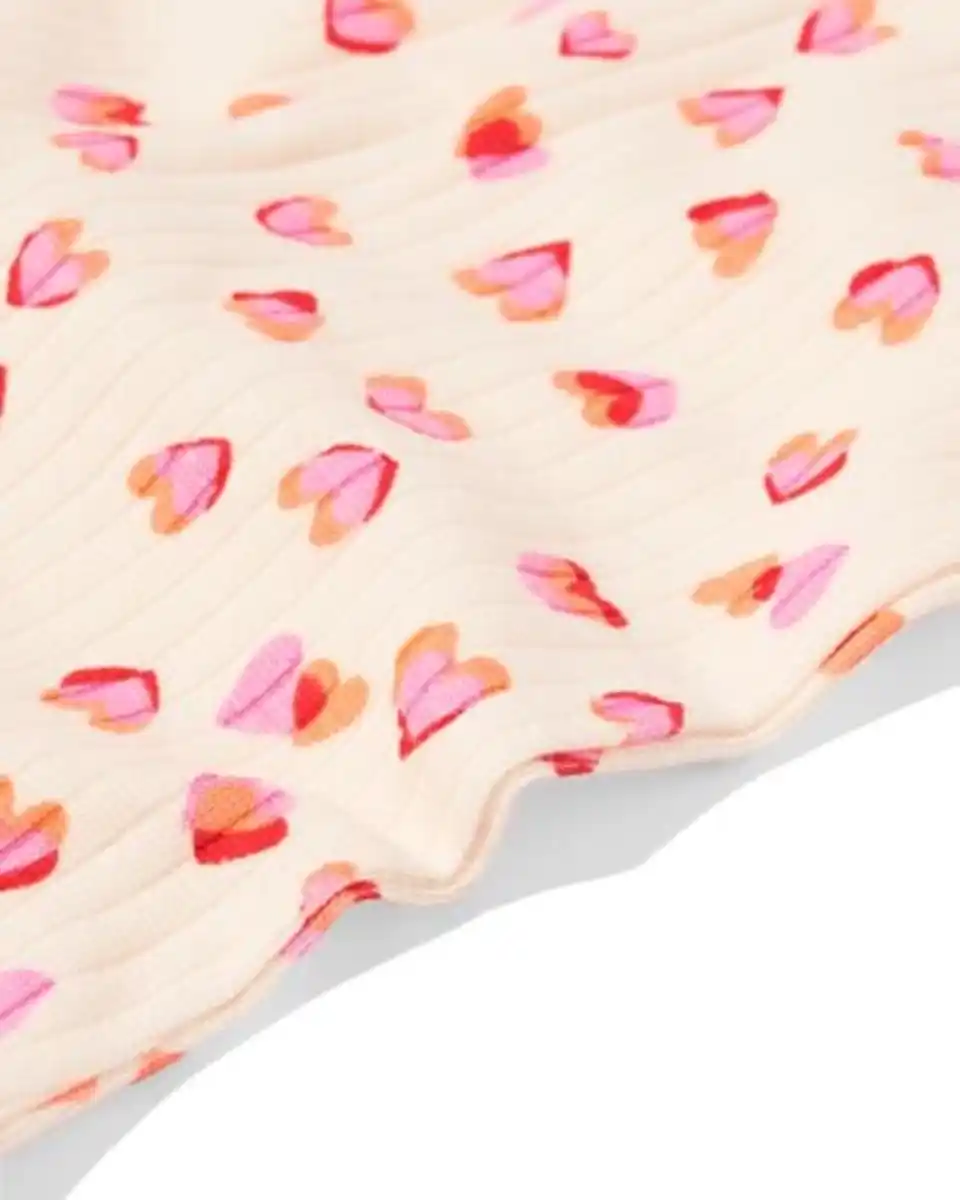 Bild 3 von Babyleggings, ausgestellte Passform, gerippt, Spitze, Herzen – 2 Stück hellgrün