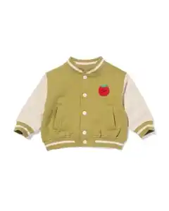 Baby-Bomberjacke aus Sweatstoff grün