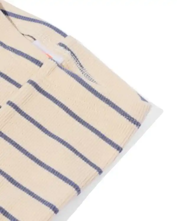 Bild 2 von Newborn-Leggings zum Mitwachsen, gerippt und gestreift ecru