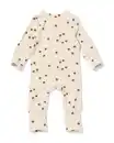 Bild 2 von Newborn-Strampler LENZING™ ECOVERO™-(Viskose), gerippt, Bienen ecru