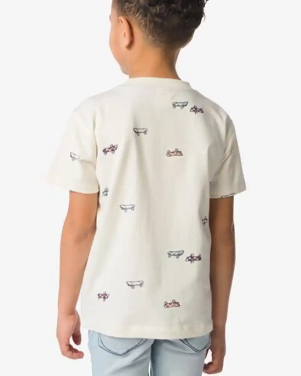 Bild 4 von Kinder-T-Shirt, Skateboard weiß