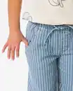 Bild 4 von Kinderhose, weit geschnitten, gestreift hellblau