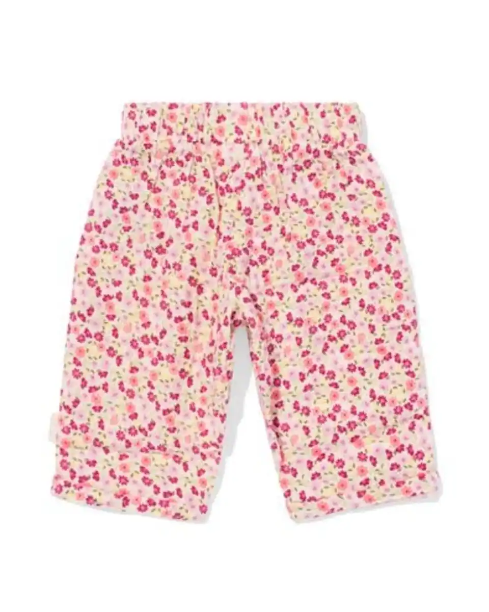 Bild 2 von Newborn-Hose Comfort Fit aus Musselin mit Blumen ecru