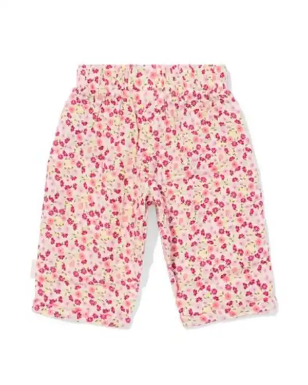 Bild 2 von Newborn-Hose Comfort Fit aus Musselin mit Blumen ecru