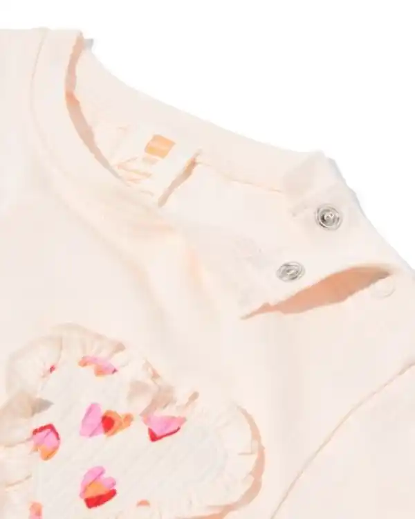 Bild 4 von Baby-T-Shirts aus Jersey mit Herzen – 2 Stück ecru