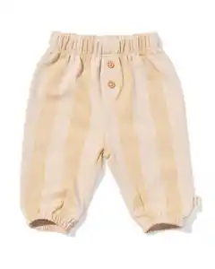 Newborn-Hose mit Streifen ecru