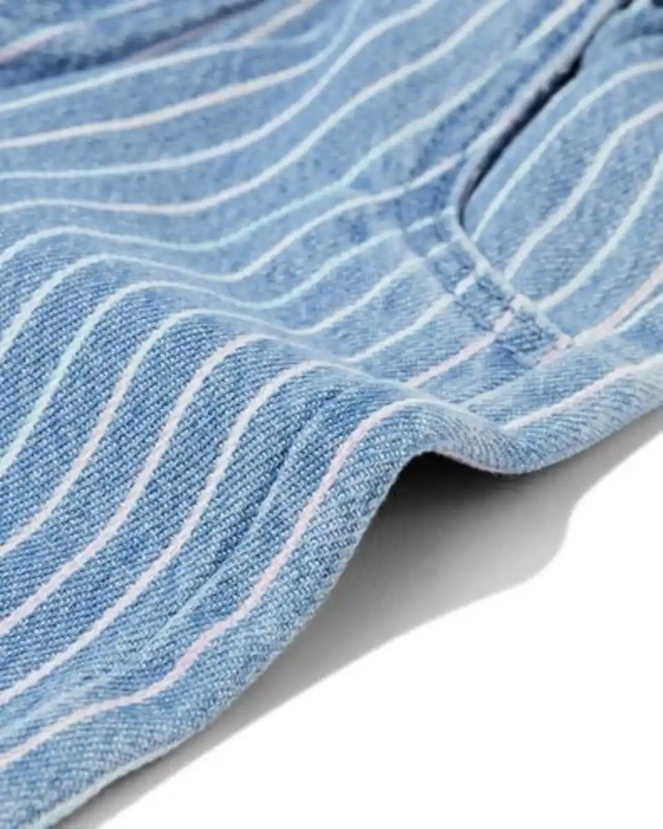 Bild 3 von Kinderhose, weit geschnitten, gestreift hellblau