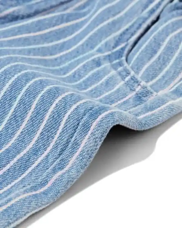 Bild 3 von Kinderhose, weit geschnitten, gestreift hellblau