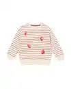 Bild 2 von Kindersweater, gestreift, Früchte ecru