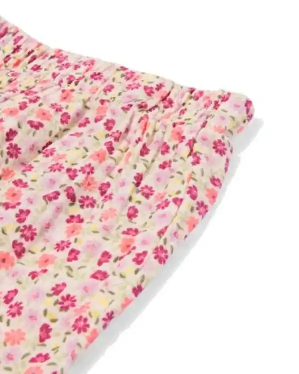 Bild 4 von Newborn-Hose Comfort Fit aus Musselin mit Blumen ecru