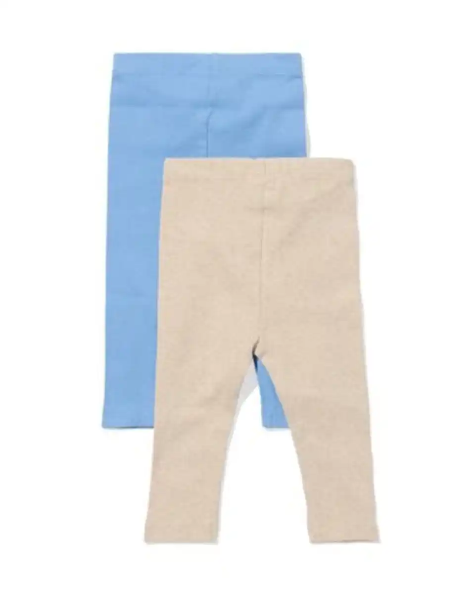Bild 2 von Babyleggings, gerippt – 2 Stück blau