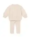 Bild 2 von Babybekleidungsset aus Sweatstoff, Blumen ecru