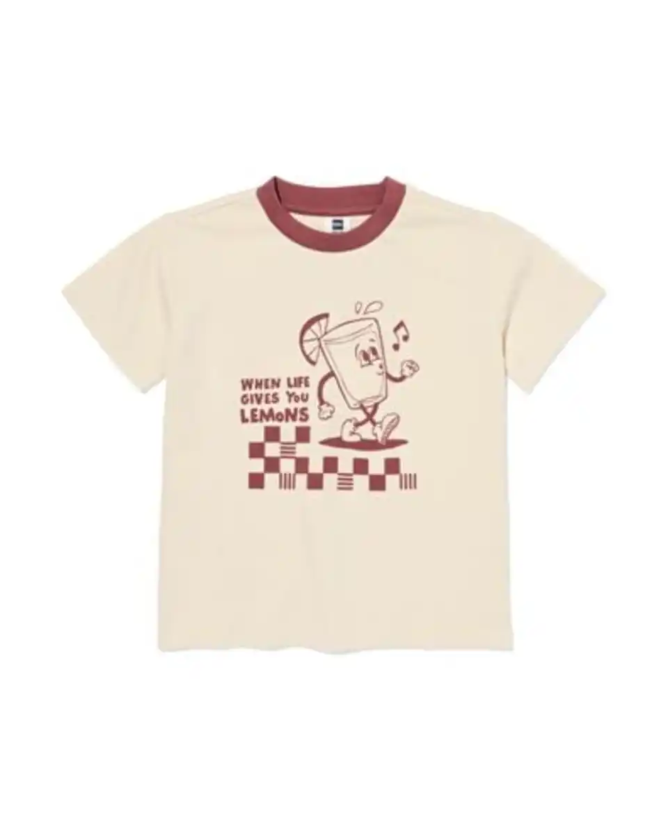 Bild 2 von Kinder-T-Shirt, Retro ecru