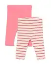 Bild 2 von Babyleggings mit Rippenstruktur, Streifen – 2 Stück ecru