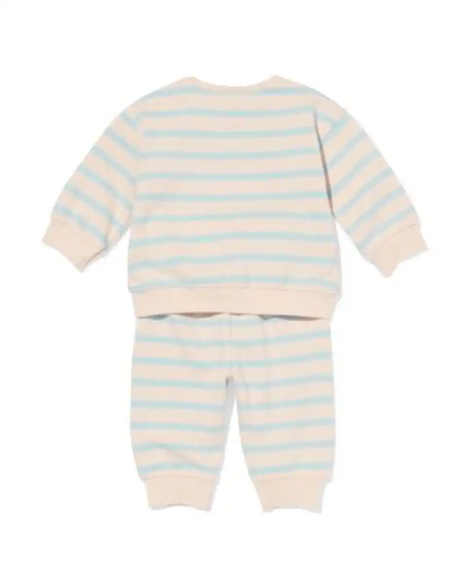 Bild 2 von Newborn-Bekleidungsset mit Streifen ecru