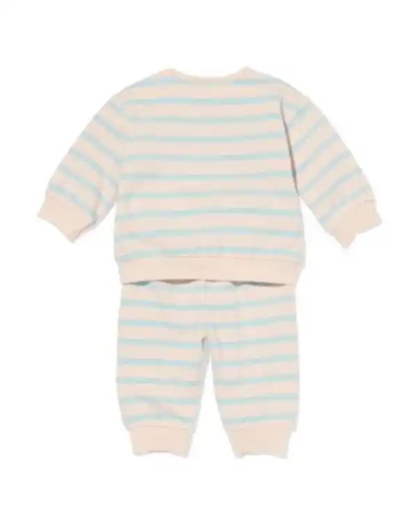 Bild 2 von Newborn-Bekleidungsset mit Streifen ecru