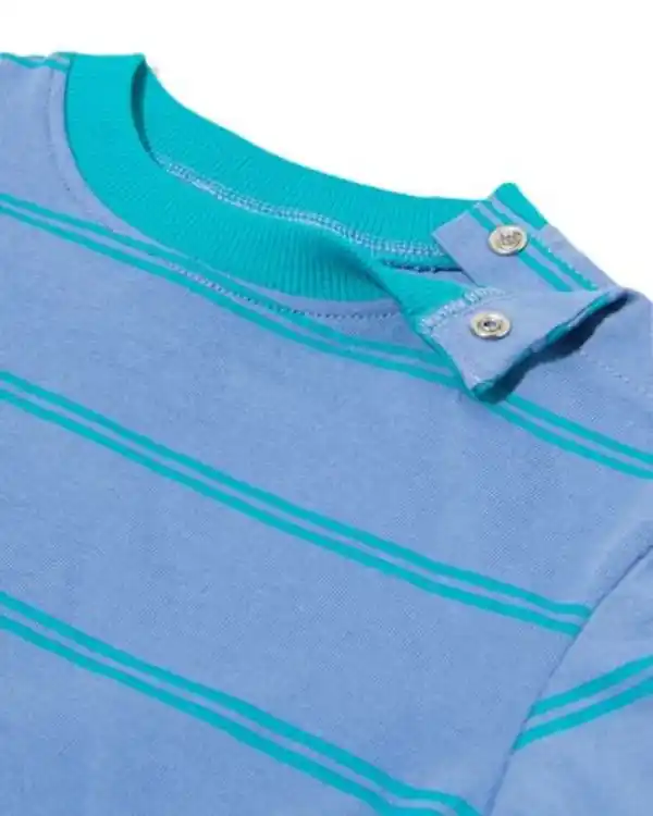 Bild 3 von Baby-T-Shirt aus Jersey, gestreift – 2 Stück blau