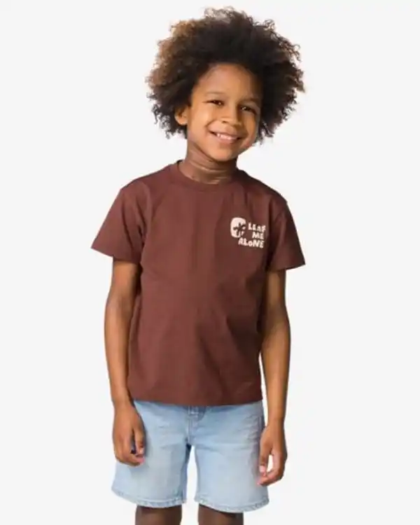 Bild 4 von Kinder-T-Shirt, Pflanzenmuster – 2 Stück braun