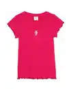 Bild 2 von Kinder-T-Shirt, gerippt, Erdbeere fuchsie