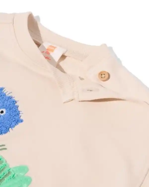 Bild 4 von Babypullover aus Sweatstoff mit Tieren ecru