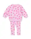 Bild 2 von Baby-Bekleidungsset, bequeme Passform, gerippt, getupft violett