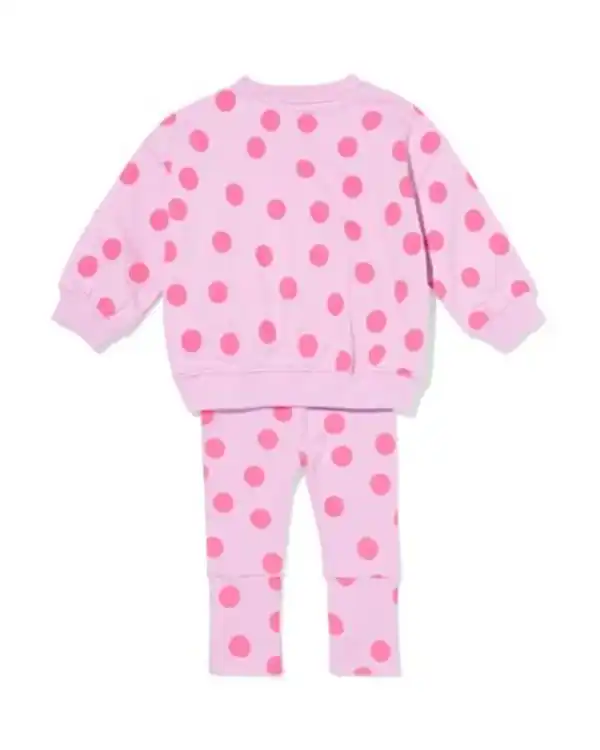 Bild 2 von Baby-Bekleidungsset, bequeme Passform, gerippt, getupft violett