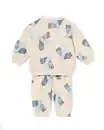 Bild 2 von Babybekleidungs-Sweatset, bequeme Passform, Tiere ecru