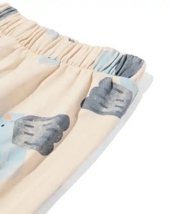 Bild 4 von Babybekleidungs-Sweatset, bequeme Passform, Tiere ecru