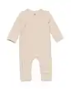 Bild 1 von Newborn-Strampler zum Mitwachsen, LENZING™ ECOVERO™, gerippt sandfarben
