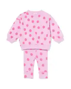 Baby-Bekleidungsset, bequeme Passform, gerippt, getupft violett