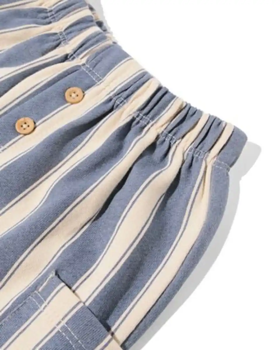 Bild 3 von Baby-Sweathose, gestreift blau