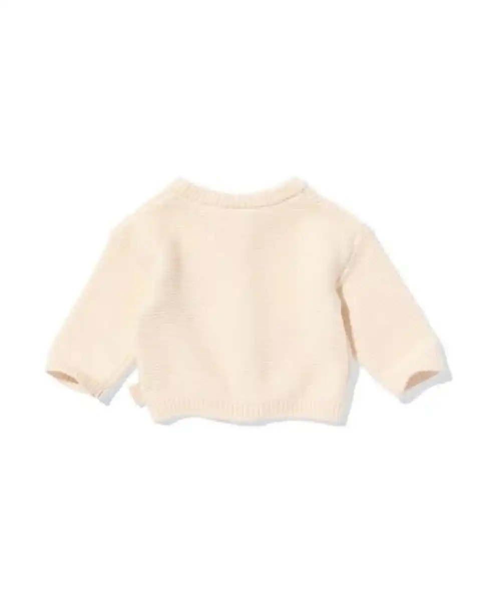 Bild 3 von Newborn-Strickjacke aus Feinstrick ecru