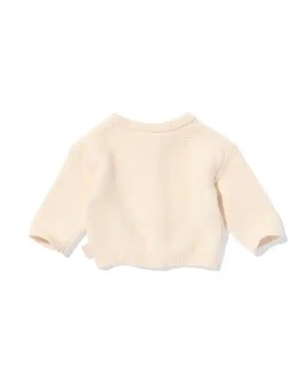 Bild 3 von Newborn-Strickjacke aus Feinstrick ecru
