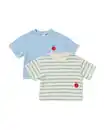 Bild 1 von Baby-T-Shirt aus Jersey, gestreift – 2 Stück blau