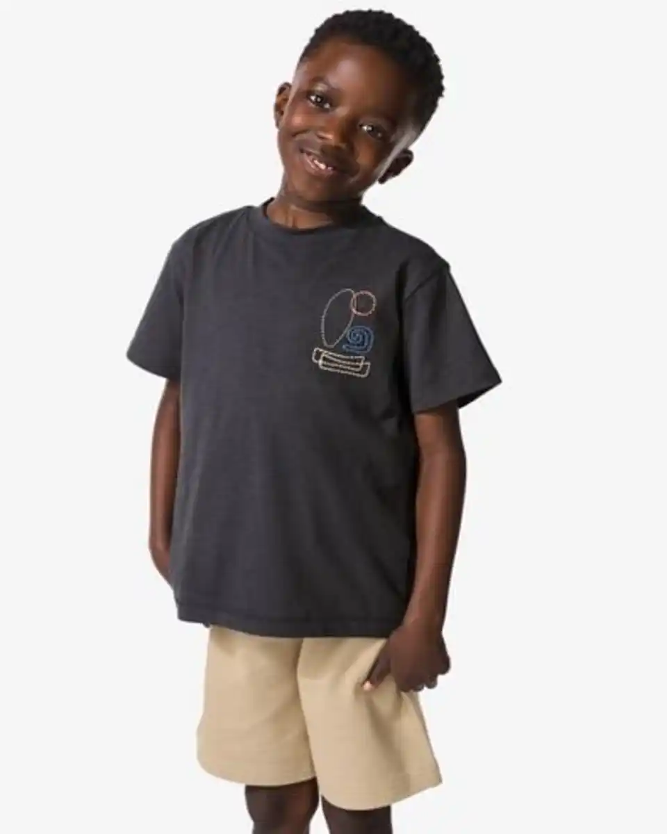 Bild 4 von Kinder-T-Shirt dunkelgrau