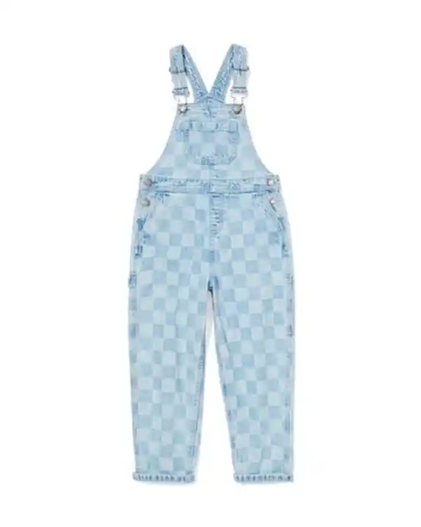 Bild 2 von Kinder-Jumpsuit mit Karomuster hellblau