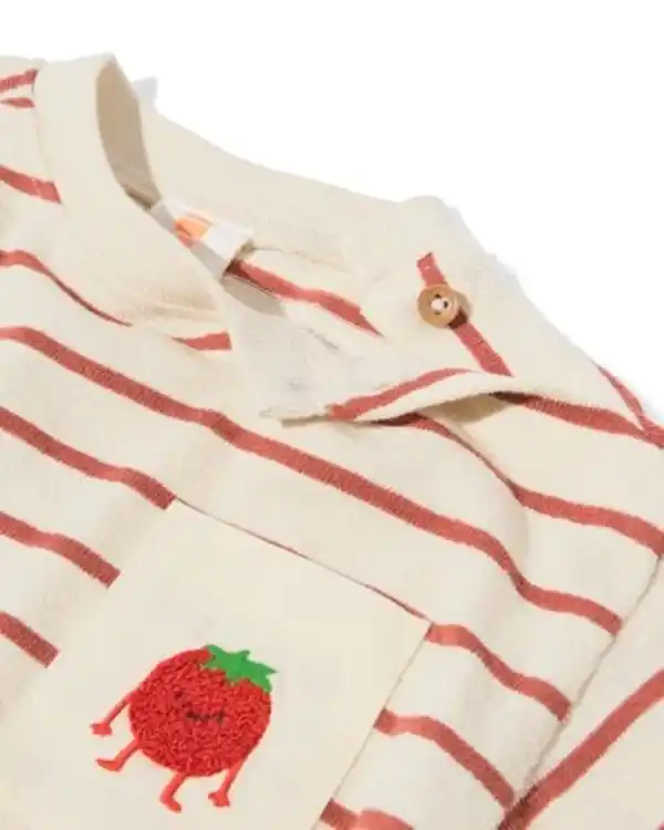 Bild 4 von Baby-T-Shirt aus Jersey, gestreift braun