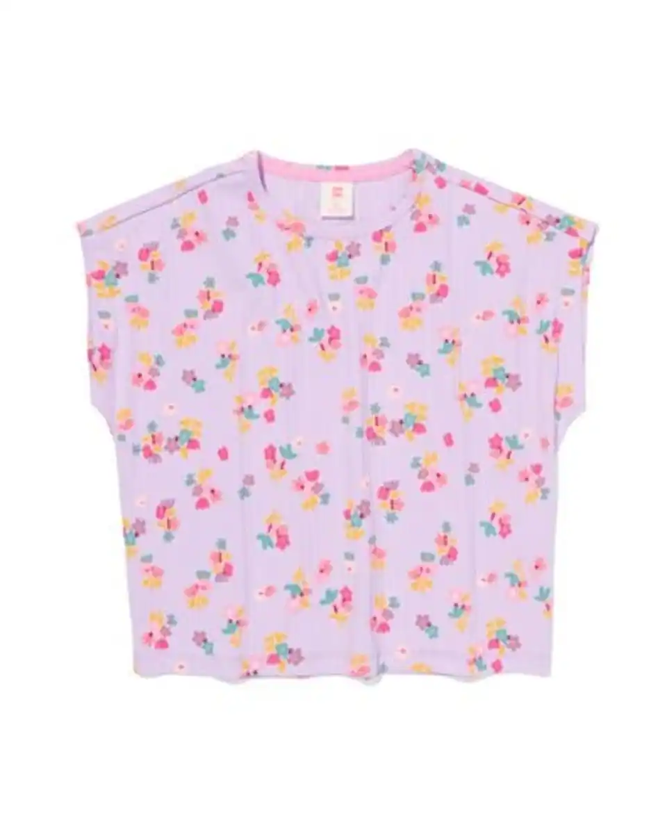 Bild 2 von Kinder-T-Shirt, Blumen helllila