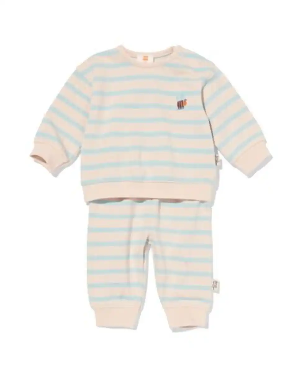 Bild 1 von Newborn-Bekleidungsset mit Streifen ecru