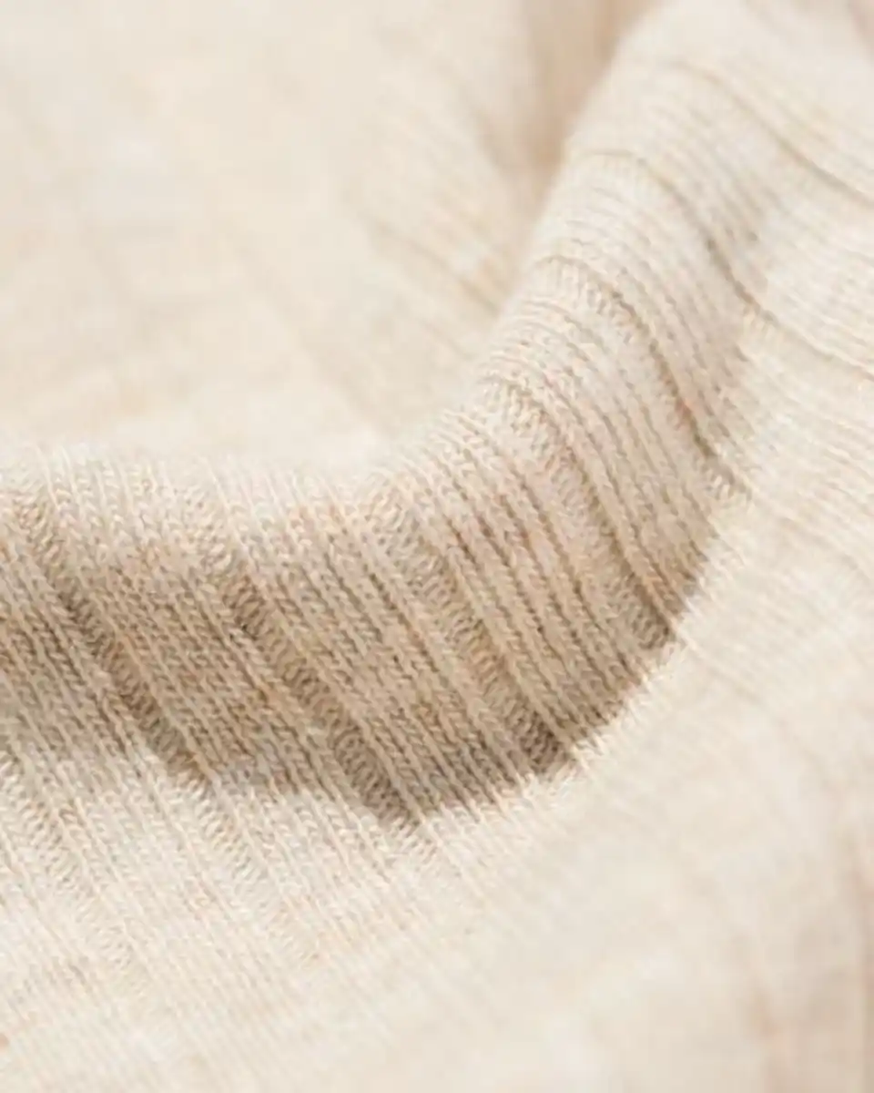 Bild 3 von Newborn-Strampler zum Mitwachsen, LENZING™ ECOVERO™, gerippt sandfarben