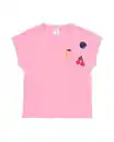 Bild 2 von Kinder-T-Shirt, Jersey, Früchte rosa