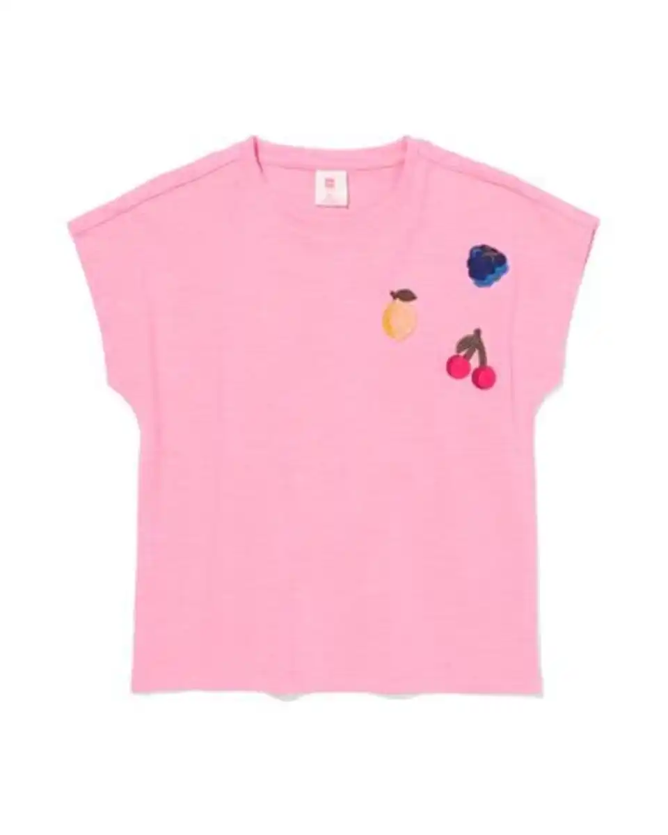 Bild 2 von Kinder-T-Shirt, Jersey, Früchte rosa