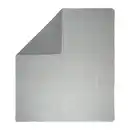 Bild 1 von Bio:Vio Wohndecke Leela, Grau, Textil, Streifen, 220x250 cm, Textiles Vertrauen - Oeko-Tex®, Gots, Made in Germany, Oeko-Tex® Standard 100, Oeko-Tex® Made IN Green, Grüner Knopf, Kettelrand, pfle