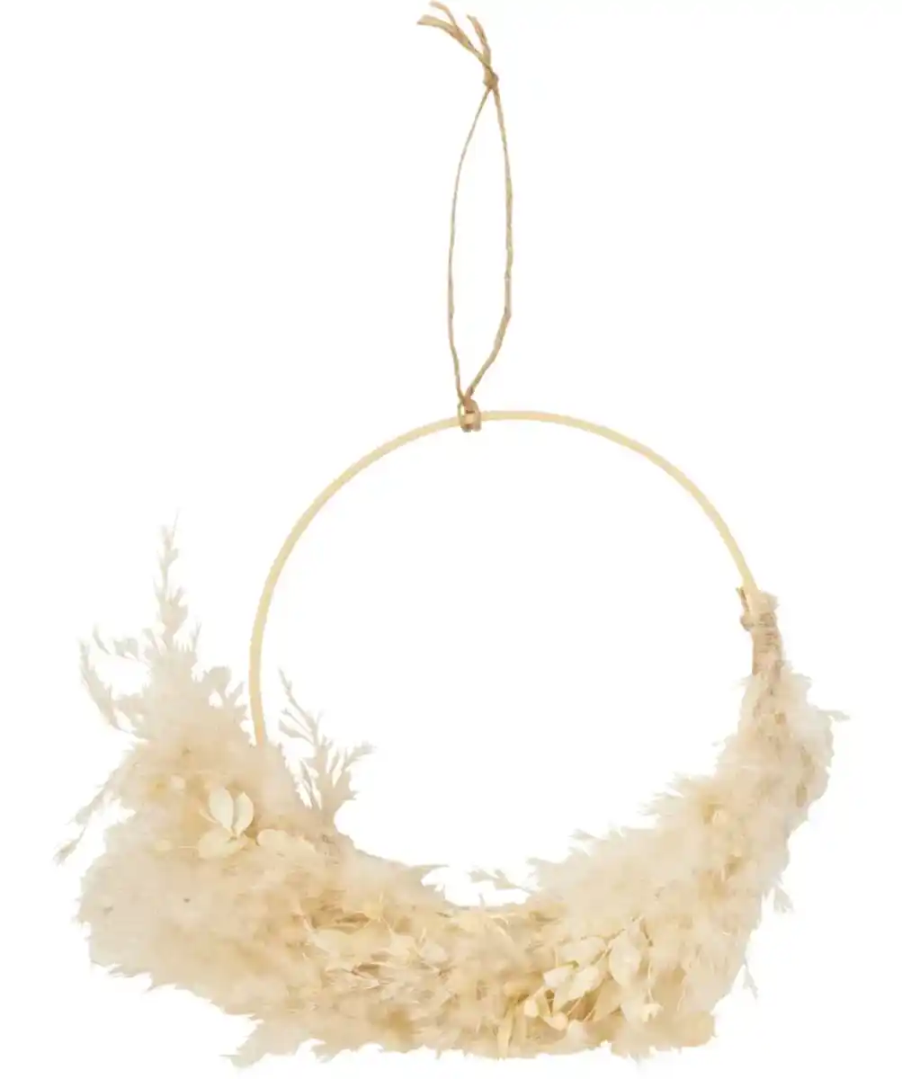 Bild 1 von Trockenblumenkranz, naturfarben