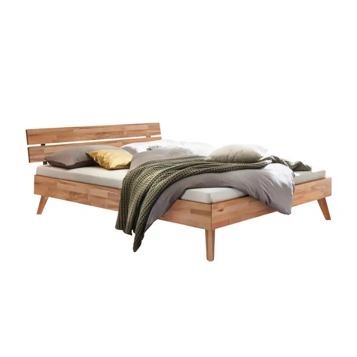 Bild 1 von Hasena Bett, Kernbuche, Holz, Kernbuche, massiv, 120x200 cm, Über- und Sondergrößen erhältlich, in verschiedenen Holzarten Größen erhältlich, Schlafzimmer, Betten, Einzelbetten