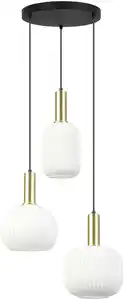 Hängeleuchte Scher Schwarz/Weiß max. 25 Watt, Schwarz, Weiß, Goldfarben