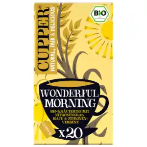 Cupper Bio Tee Wonderful Morning 35g, 20 Beutel