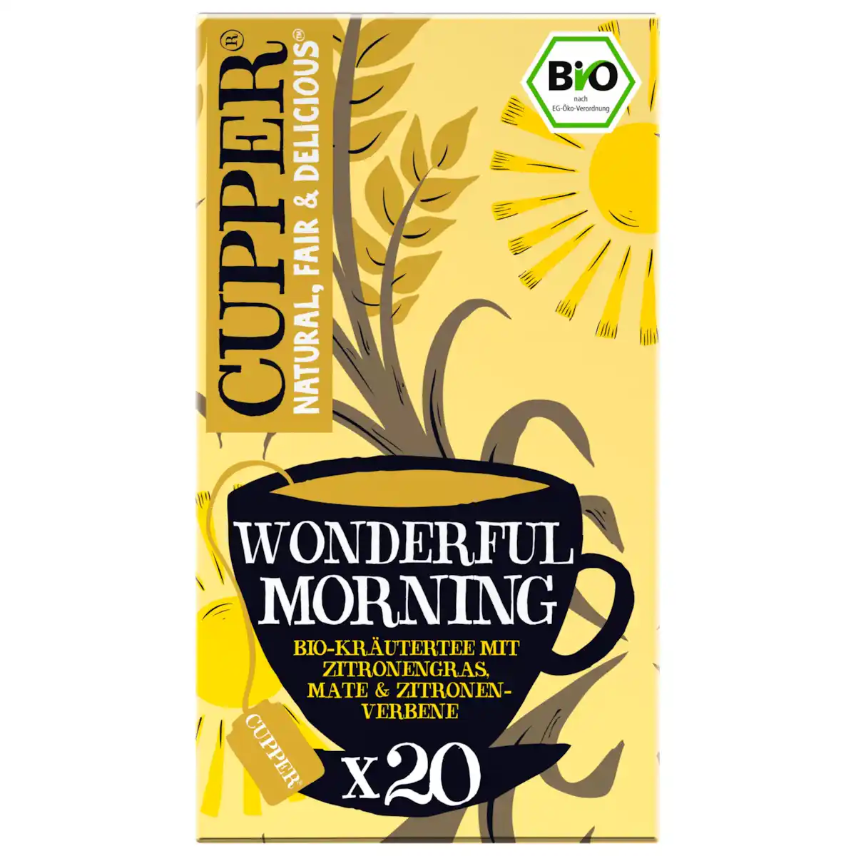 Bild 1 von Cupper Bio Tee Wonderful Morning 35g, 20 Beutel